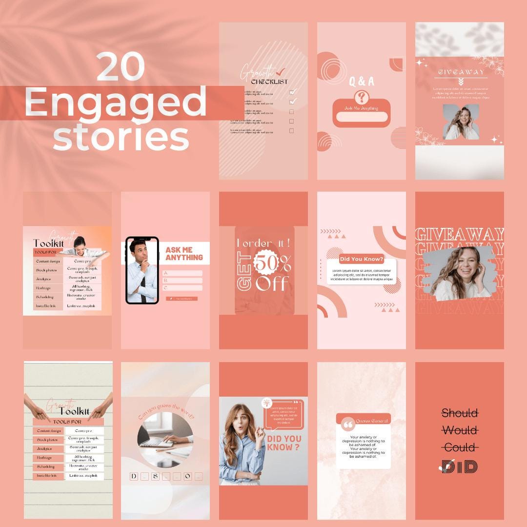 365+ Editable Canva Instagram Post Templates | Engagement Booster, Social Media Kit | Instant Download | Instagram Marketing