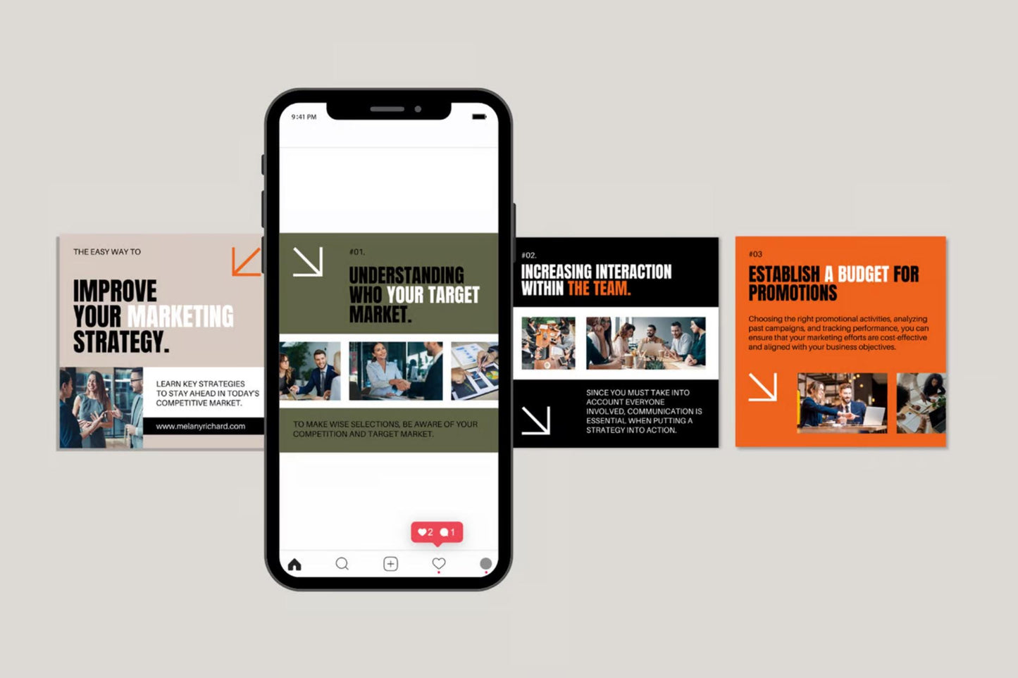 Business Strategy Instagram Template | Canva Post Bundle for Coaches & Entrepreneurs | Editable Social Media Kit