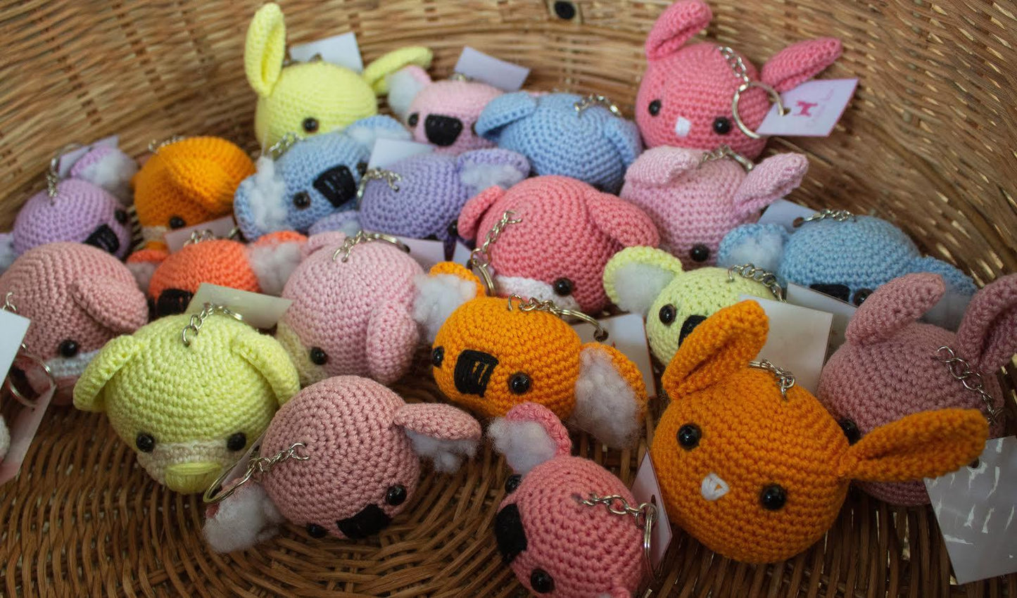 Amigurumi Koala Crochet Pattern: DIY Keychain & Plush (PDF)