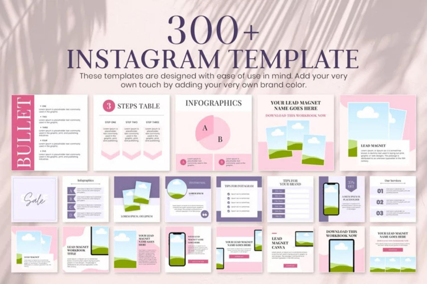 Instagram Post Canva Bundle | 8-in-1 Social Media Templates for Business & Influencers | Editable Engagement Kit