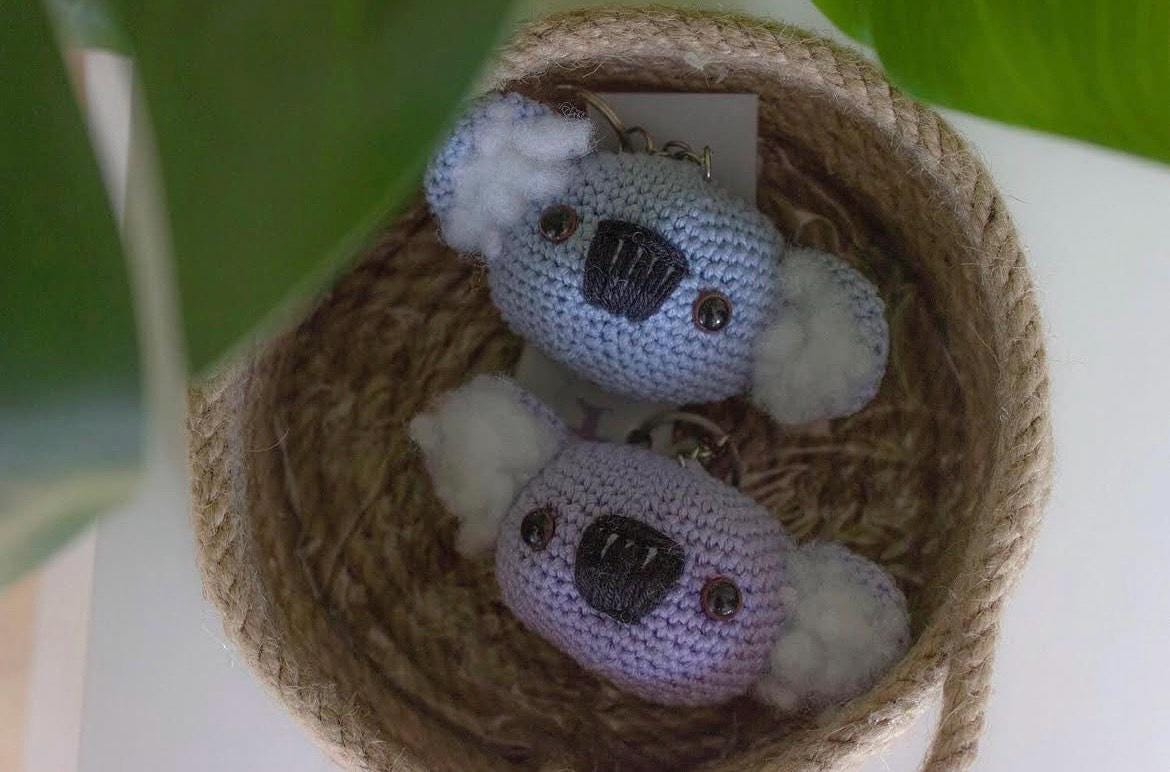 Amigurumi Koala Crochet Pattern: DIY Keychain & Plush (PDF)