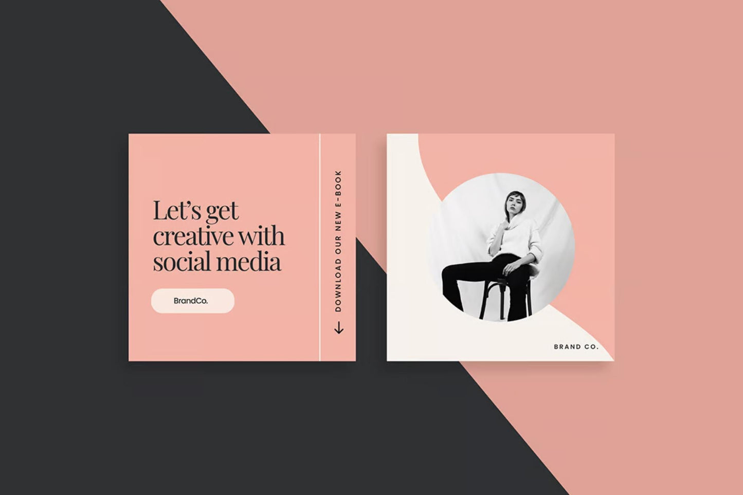 Pink Instagram Post Templates: Social Media Kit (Canva Editable)